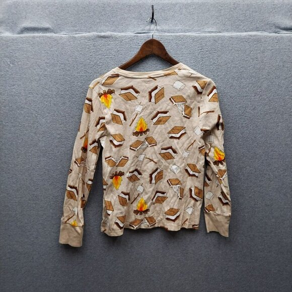 Old Navy Beige S'mores Print Pajama Set - Picture 3 of 8